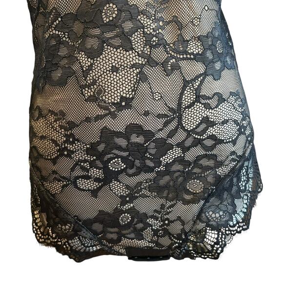 Feelingirl Shaper Black Lace Size LG Bodysuit Wireless Adj Straps Tummy Control - Picture 3 of 11